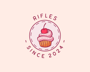 Cherry Cupcake Cake Logo