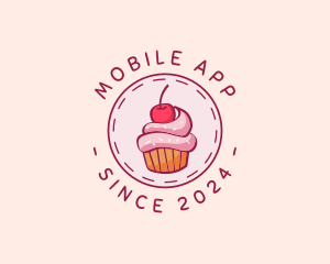 Cherry Cupcake Cake Logo