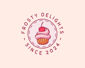 Icing - Cherry Cupcake Cake logo design