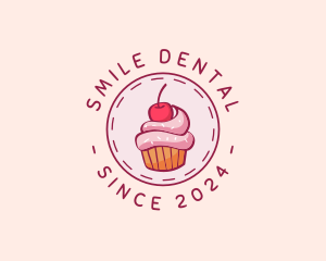 Store - Cherry Cupcake Cake logo design