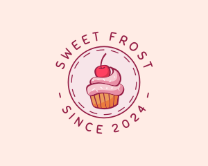 Icing - Cherry Cupcake Cake logo design