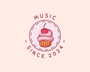 Emblem - Cherry Cupcake Cake logo design