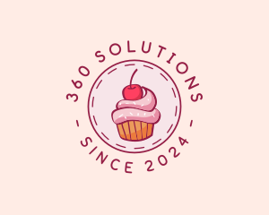 Sweet Cherry Cupcake logo design