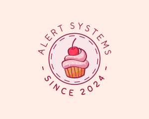 Sweet Cherry Cupcake logo design