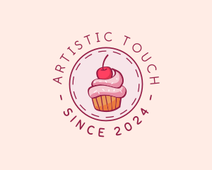 Sweet Cherry Cupcake logo design