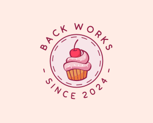 Sweet Cherry Cupcake logo design