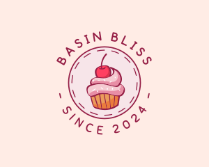 Sweet Cherry Cupcake logo design