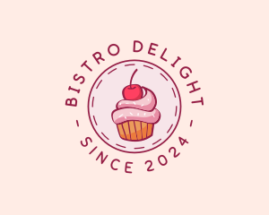 Sweet Cherry Cupcake logo design