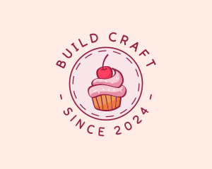 Sweet Cherry Cupcake logo design