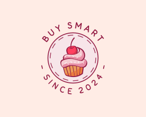 Sweet Cherry Cupcake logo design