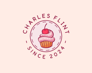 Sweet Cherry Cupcake logo design