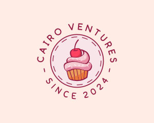 Sweet Cherry Cupcake logo design