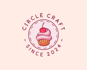 Sweet Cherry Cupcake logo design