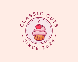 Sweet Cherry Cupcake logo design