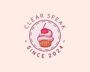 Sweet Cherry Cupcake logo design