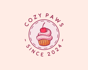 Sweet Cherry Cupcake logo design