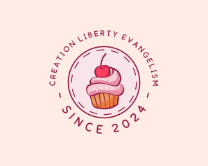 Sweet Cherry Cupcake logo design