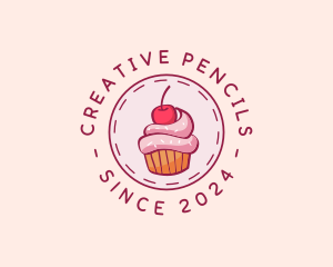 Sweet Cherry Cupcake logo design