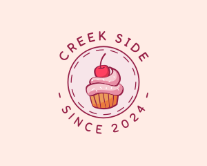 Sweet Cherry Cupcake logo design