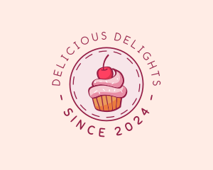 Sweet Cherry Cupcake logo design