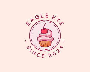 Sweet Cherry Cupcake logo design