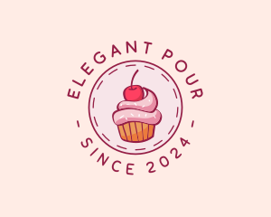 Sweet Cherry Cupcake logo design