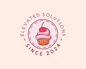 Sweet Cherry Cupcake logo design