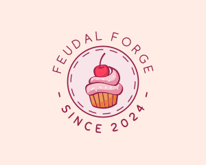 Sweet Cherry Cupcake logo design