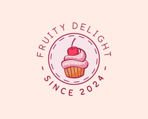 Sweet Cherry Cupcake logo design