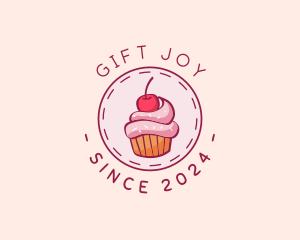 Sweet Cherry Cupcake logo design