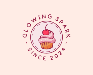 Sweet Cherry Cupcake logo design