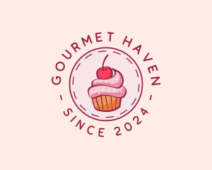 Sweet Cherry Cupcake logo design