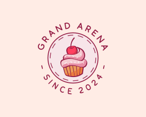 Sweet Cherry Cupcake logo design