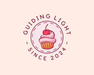 Sweet Cherry Cupcake logo design