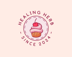 Sweet Cherry Cupcake logo design