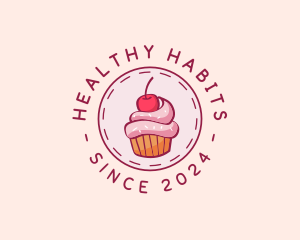 Sweet Cherry Cupcake logo design