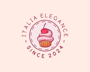 Sweet Cherry Cupcake logo design