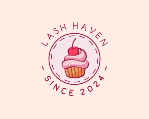 Sweet Cherry Cupcake logo design