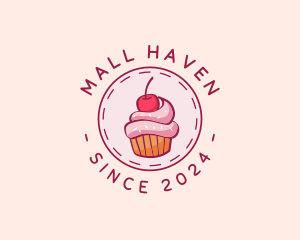 Sweet Cherry Cupcake logo design