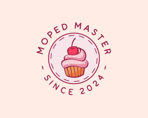 Sweet Cherry Cupcake logo design