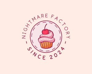 Sweet Cherry Cupcake logo design