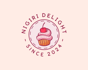 Sweet Cherry Cupcake logo design