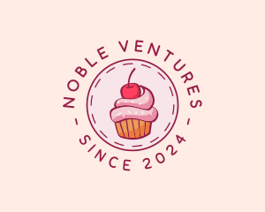 Sweet Cherry Cupcake logo design