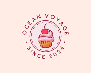 Sweet Cherry Cupcake logo design