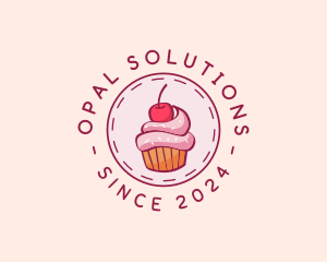 Sweet Cherry Cupcake logo design