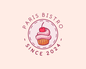 Sweet Cherry Cupcake logo design