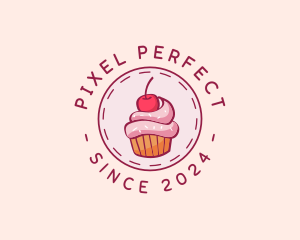 Sweet Cherry Cupcake logo design