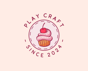 Sweet Cherry Cupcake logo design