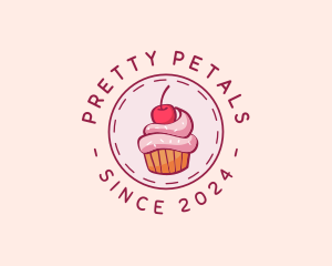 Sweet Cherry Cupcake logo design