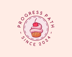 Sweet Cherry Cupcake logo design